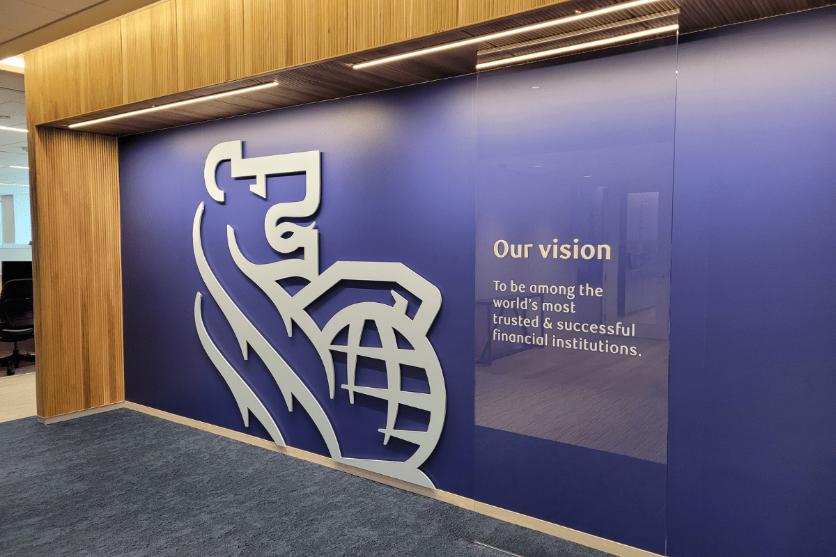 banking graphic design and  interior display solutions